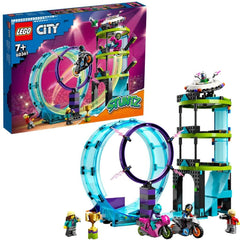 Lego city provocarea suprema de cascadorii pe motocicleta 60361, LEGO - Publisol.ro
