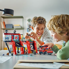 Lego city statie si camion de pompieri 60414, LEGO - Publisol.ro