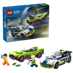 Lego city urmarire cu masina de politie si masina puternica 60415, LEGO - Publisol.ro