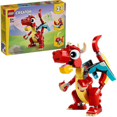 Lego creator 3in1 dragon rosu 31145, LEGO - Publisol.ro