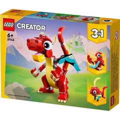 Lego creator 3in1 dragon rosu 31145, LEGO - Publisol.ro