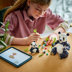 Lego creator animale salbatice: familia de ursi panda 31165, LEGO - Publisol.ro