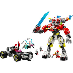 Lego dreamzzz robotul tigru al lui cooper si masina hot rod a lui zero 71497, LEGO - Publisol.ro