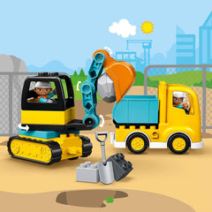 Lego duplo camion si excavator pe senile 10931, LEGO - Publisol.ro