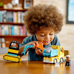 Lego duplo camion si excavator pe senile 10931, LEGO - Publisol.ro