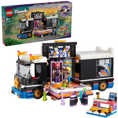 Lego friends autocar de turneu pentru staruri pop 42619, LEGO - Publisol.ro