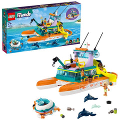 Lego friends barca de salvare pe mare 41734, LEGO - Publisol.ro