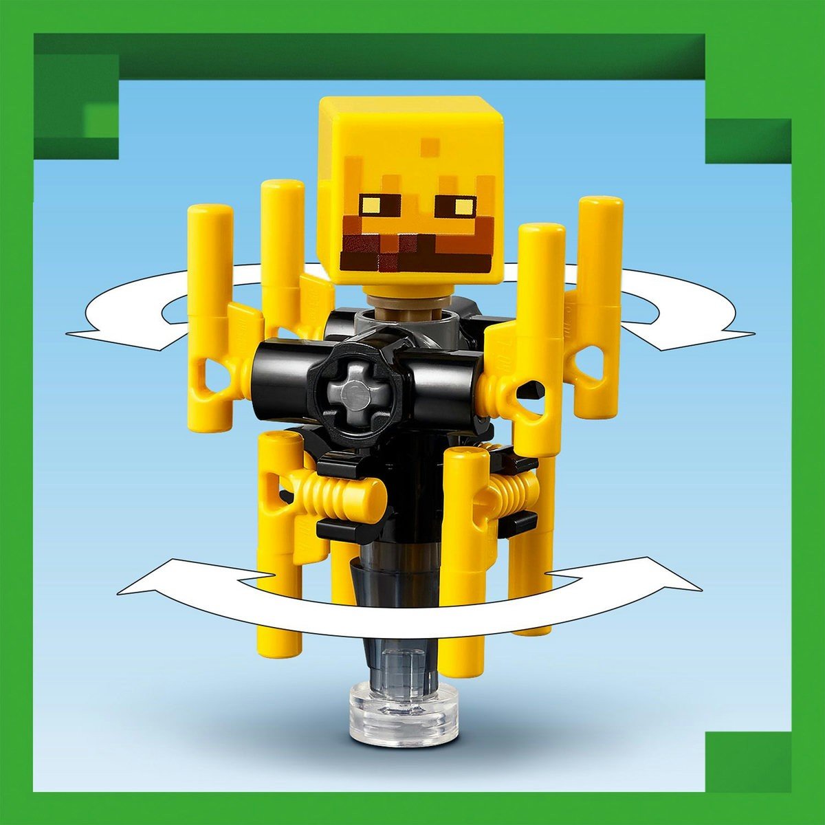 Lego Minecraft batalie deasupra lavei în nether 21266 - Publisol.ro