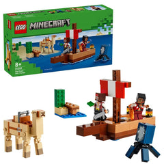 Lego minecraft calatorie pe corabia de pirati 21259, LEGO - Publisol.ro
