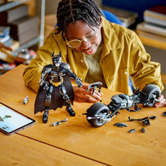 Lego super heroes figurina de constructie batman si motocicleta bat - pod 76273, LEGO - Publisol.ro