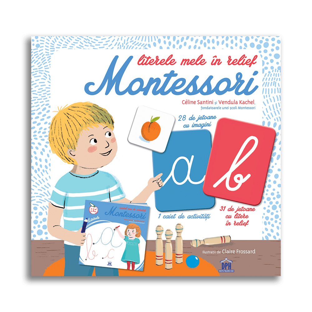 Literele mele in relief Montessori, de Celine Santini - Publisol.ro