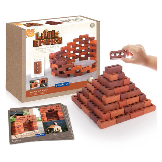 Little Bricks 60 de piese, Guidecraft - Publisol.ro