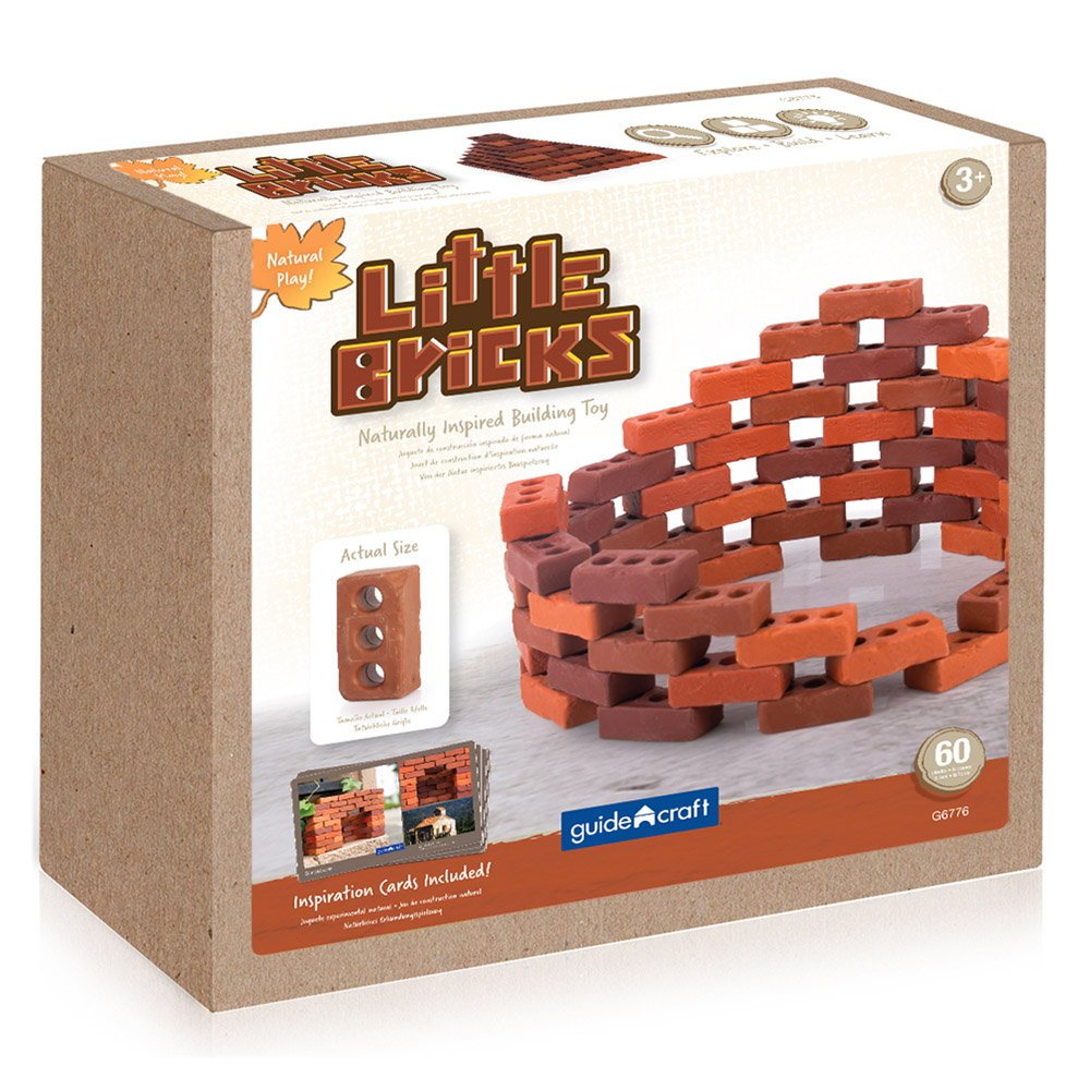 Little Bricks 60 de piese, Guidecraft - Publisol.ro