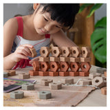 Little Pavers, set constructii cu 60 de pavele, Guidecraft - Publisol.ro