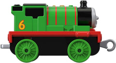 Locomotiva percy push along cu pete colorate, Mattel - Publisol.ro