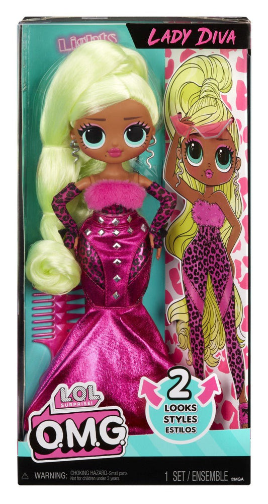 L.o.l. surprise! omg lady diva papusa fashionista cu accesorii, MGA - Publisol.ro