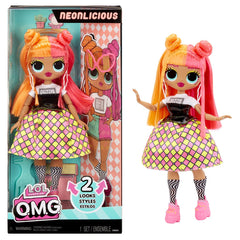 L.o.l. surprise! omg neonlicious papusa fashionista cu accesorii, MGA - Publisol.ro