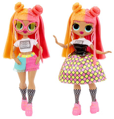 L.o.l. surprise! omg neonlicious papusa fashionista cu accesorii, MGA - Publisol.ro