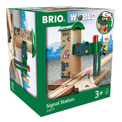 Macaz cu semafor electronic pentru trenulete, BRIO - Publisol.ro