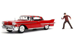 Macheta metalica freddy krueger 1958 cadillac model 62 scara 1 la 24, Simba - Publisol.ro