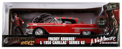 Macheta metalica freddy krueger 1958 cadillac model 62 scara 1 la 24, Simba - Publisol.ro