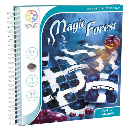 Magic Forest, joc de logica cu 48 de provocari, 8+ ani, editie internationala, Smart Games - Publisol.ro