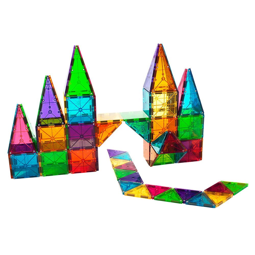 MAGNA - TILES Clear Colors, set magnetic 100 piese - Publisol.ro