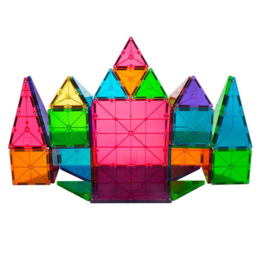 MAGNA - TILES Clear Colors, set magnetic 32 piese - Publisol.ro