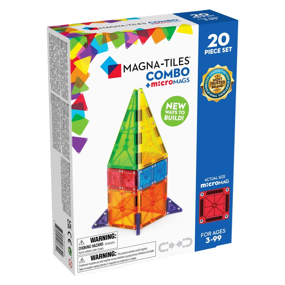 MAGNA - TILES Combo + microMAGS, 20 piese - Publisol.ro