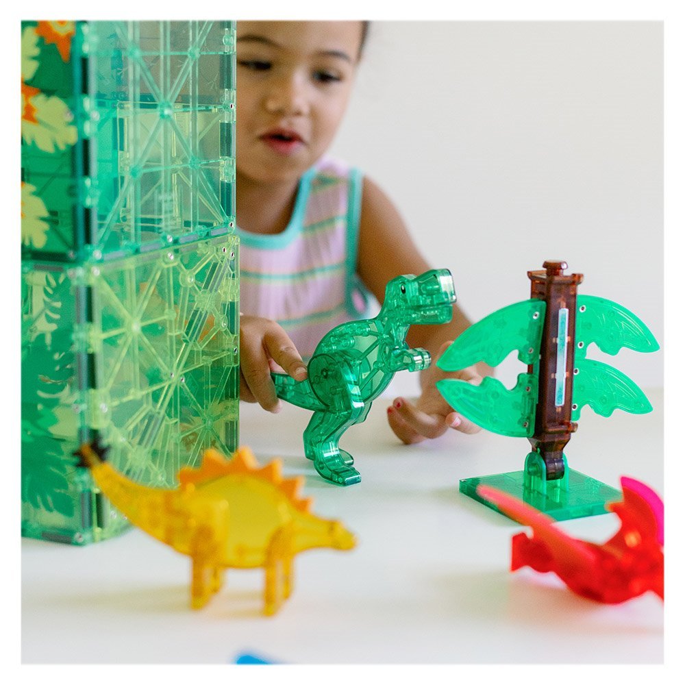 MAGNA - TILES Dino World XL, set magnetic 50 de piese - Publisol.ro