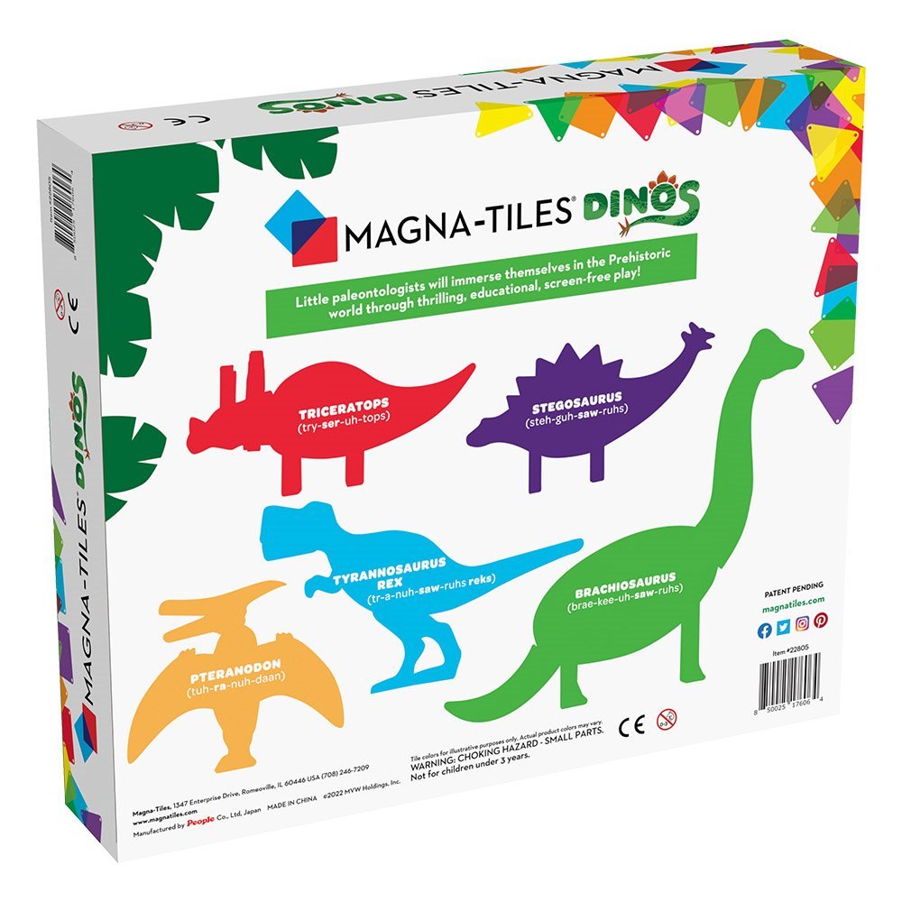 MAGNA - TILES Dinos, set 5 figurine magnetice - Publisol.ro