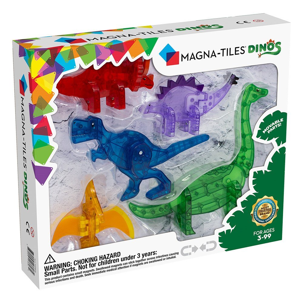 MAGNA - TILES Dinos, set 5 figurine magnetice - Publisol.ro