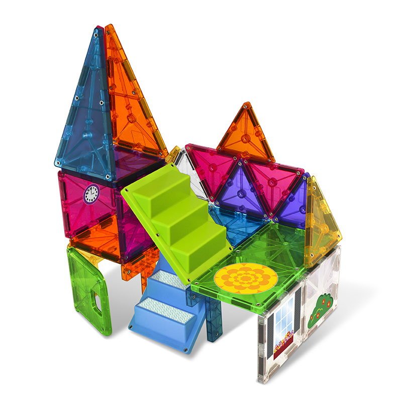 MAGNA - TILES House, set magnetic cu autocolante, 28 piese - Publisol.ro