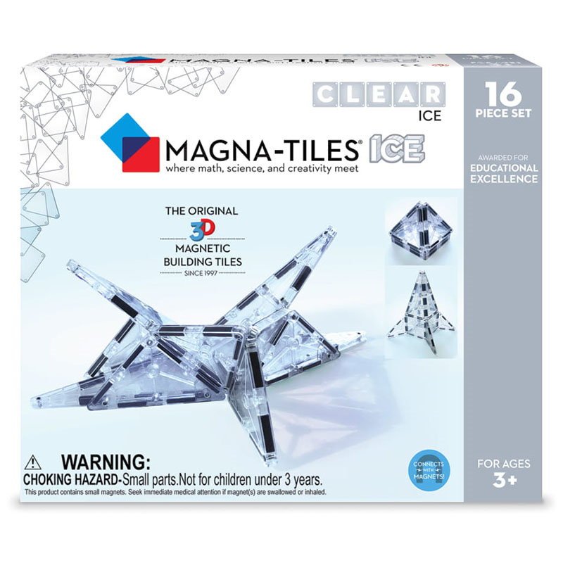 MAGNA - TILES ICE Transparent, set magnetic 16 piese - Publisol.ro