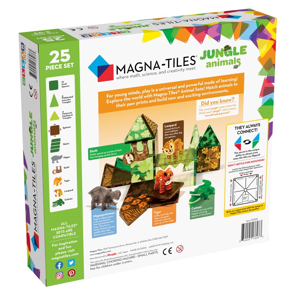 MAGNA - TILES Jungle Animals, set magnetic - Publisol.ro