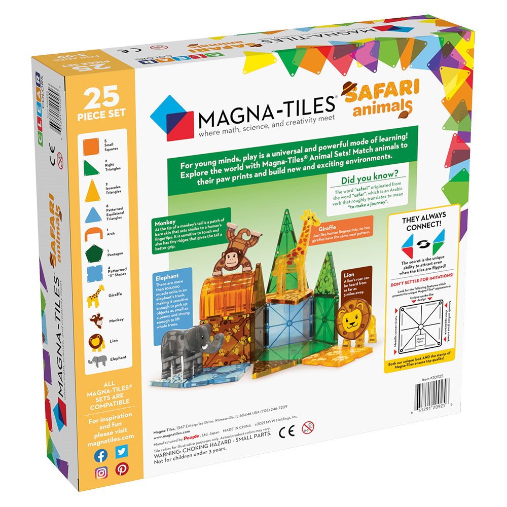 MAGNA - TILES Safari Animals, set magnetic - Publisol.ro