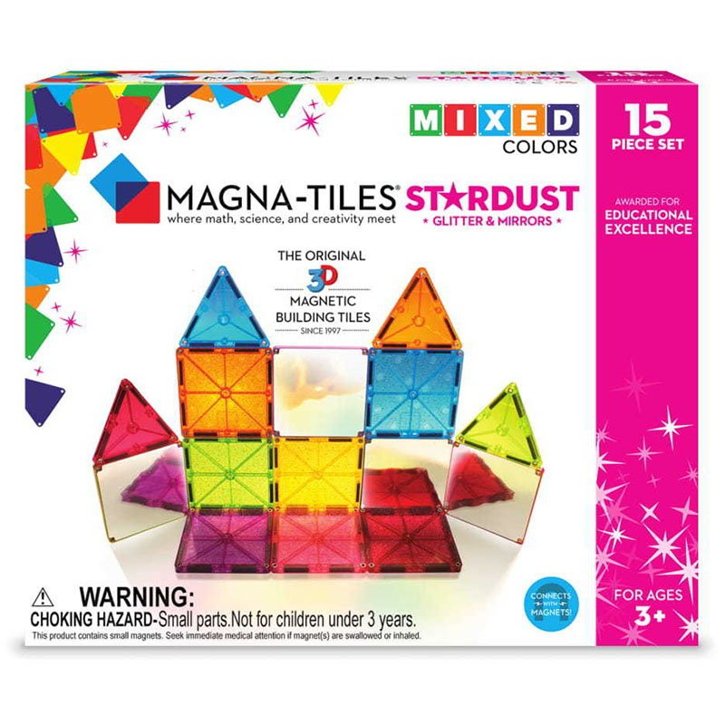 MAGNA - TILES Stardust cu sclipici si oglinzi, 15 piese - Publisol.ro