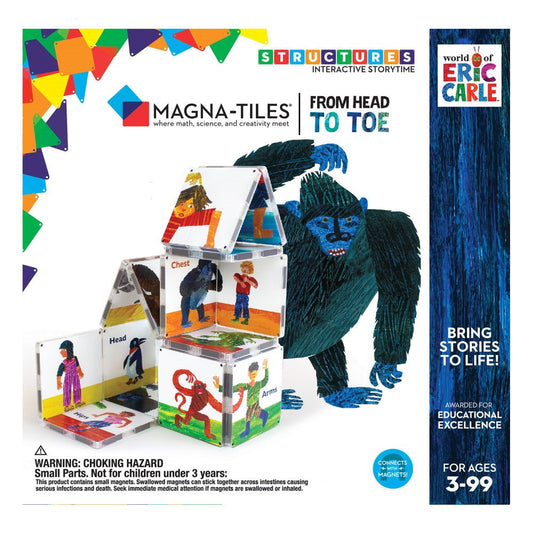 Magna - Tiles Structures, Din cap pana in picioare, Eric Carle, CreateOn - Publisol.ro