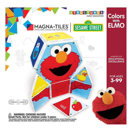 Magna - Tiles Structures, Invata culorile cu Elmo, CreateOn - Publisol.ro