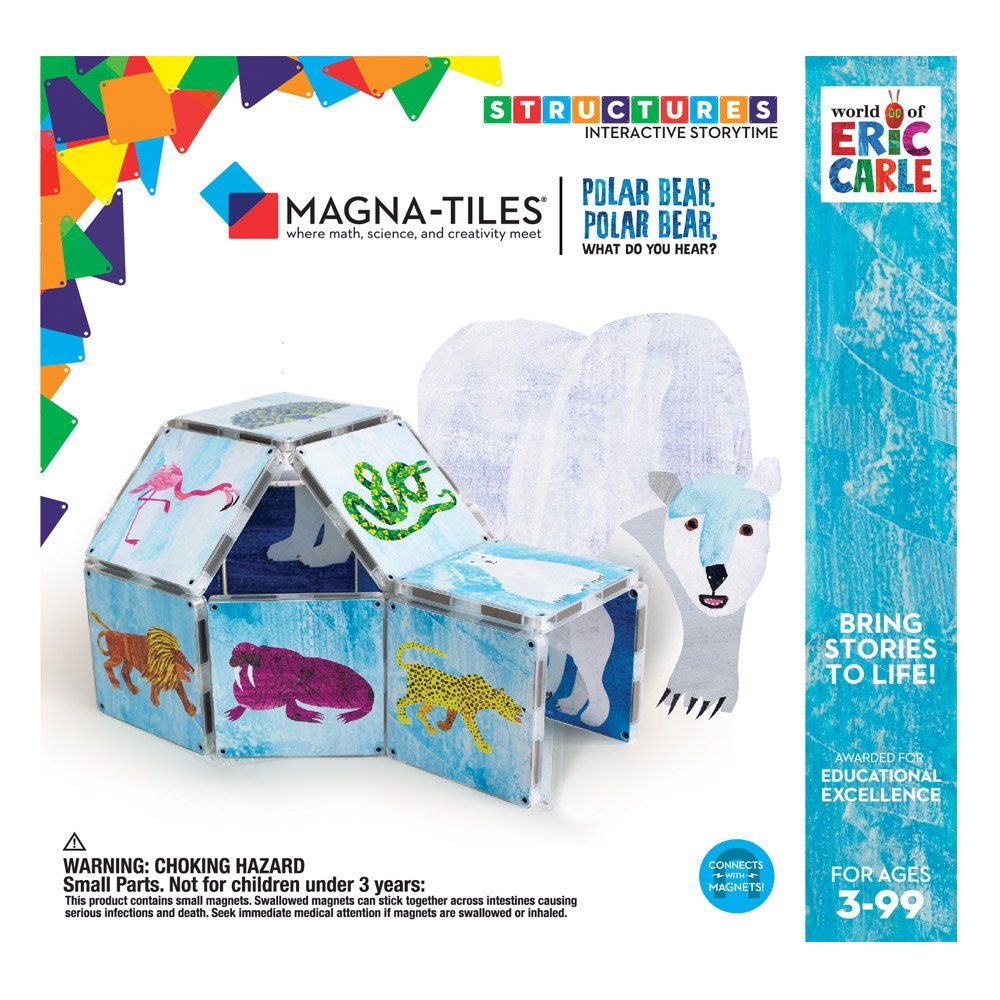 Magna - Tiles Structures, Ursule polar, tu ce auzi?, Eric Carle, CreateOn - Publisol.ro