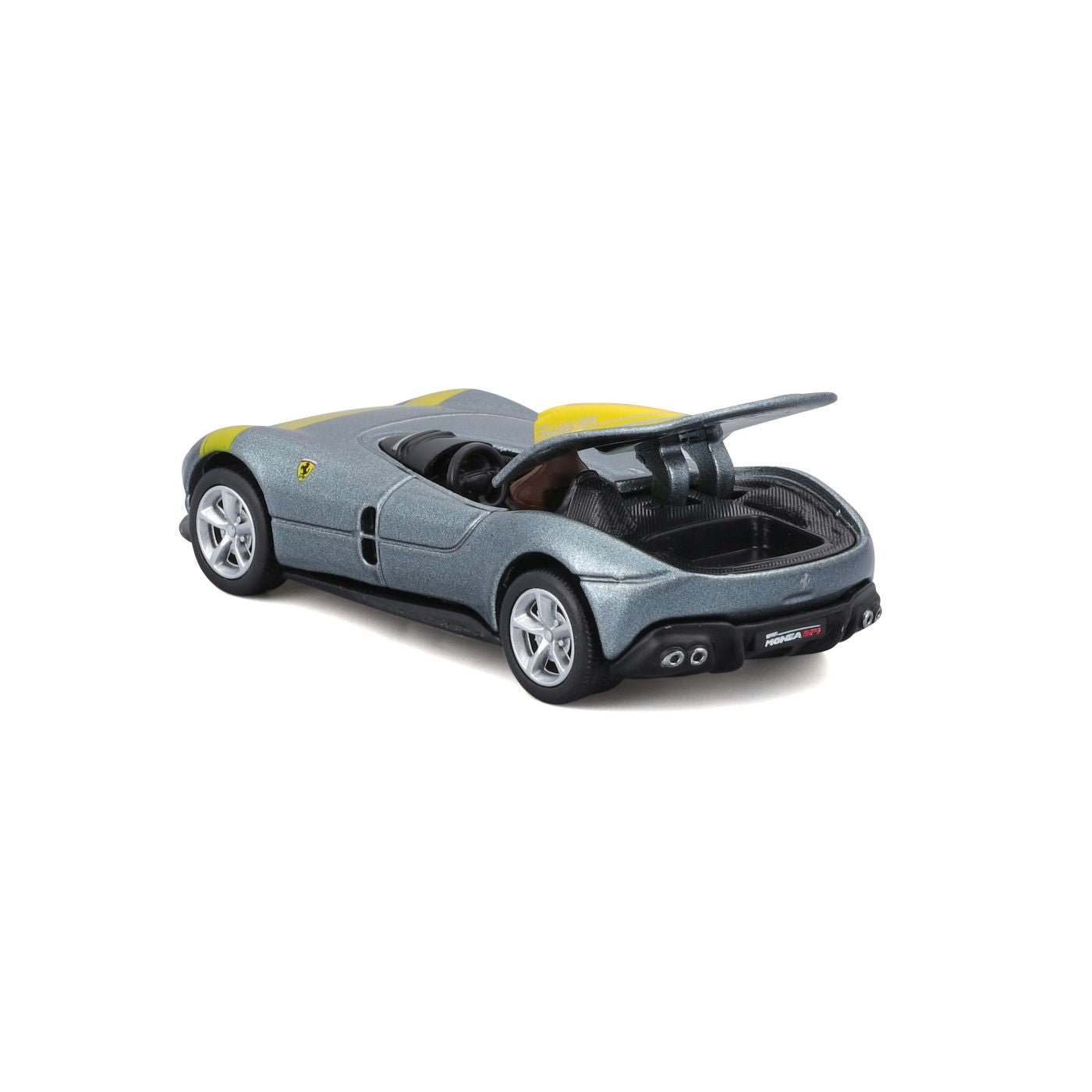 Maisto masinuta metalica SPEED ICONS FERRARI MONZA SP1 argintiu scara 1 la 64 - Publisol.ro