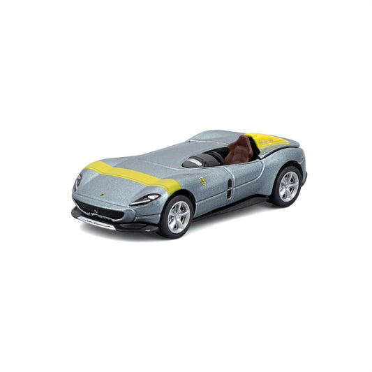 Maisto masinuta metalica SPEED ICONS FERRARI MONZA SP1 argintiu scara 1 la 64 - Publisol.ro