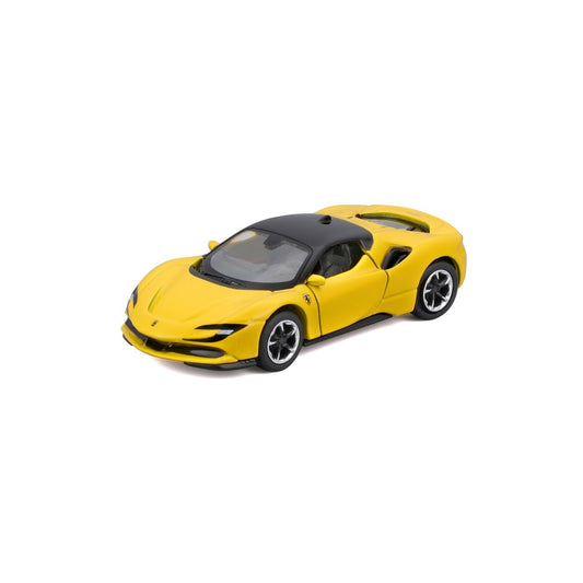 Maisto masinuta metalica SPEED ICONS FERRARI SF90 STRADALE galben scara 1 la 64 - Publisol.ro