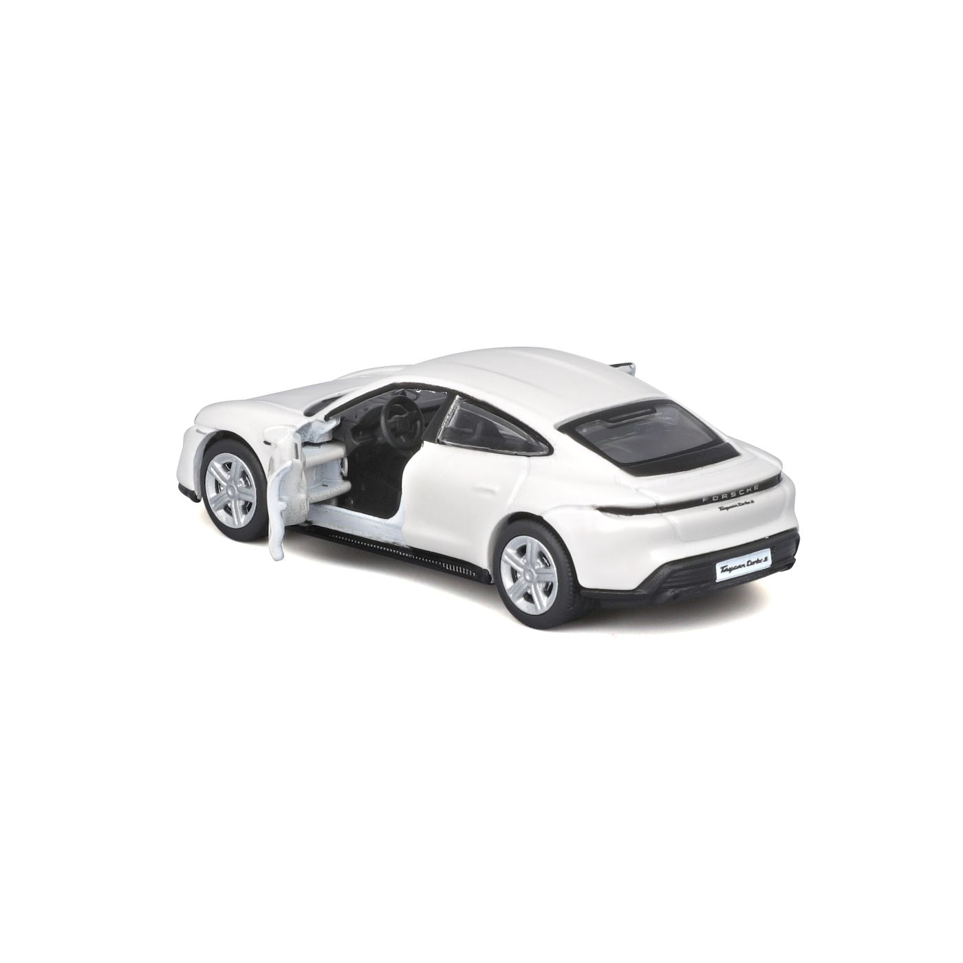 Maisto masinuta metalica SPEED ICONS PORSCHE TAYCAN TURBO S alb scara 1 la 64 - Publisol.ro