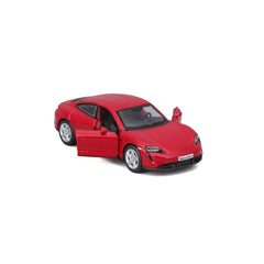 Maisto masinuta metalica SPEED ICONS PORSCHE TAYCAN TURBO S rosu scara 1 la 64 - Publisol.ro