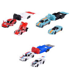 Majorette set 2 masinute si remorca porsche scara 1:64, Simba - Publisol.ro