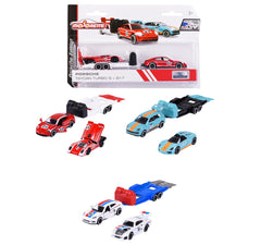 Majorette set 2 masinute si remorca porsche scara 1:64, Simba - Publisol.ro