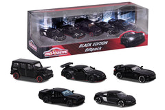 Majorette set 5 masinute black edition, Simba - Publisol.ro