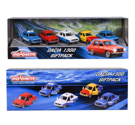 Majorette set 5 masinute metalice dacia 1300 7.5cm, Simba - Publisol.ro
