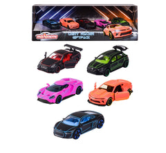 Majorette set 5 masinute metalice de curse scara 1:64, Simba - Publisol.ro